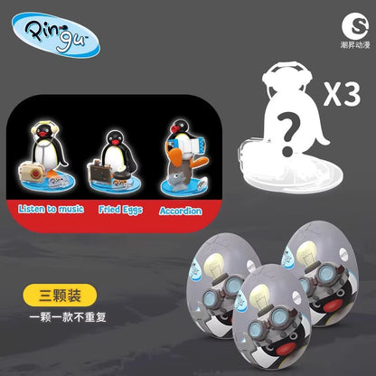 Anime Pingu Gashapon Blind Box Cute Surprise Mystery Boxes Figures Model Toys Cartoon Kawaii Desktop Decor Accessories Kid Gift