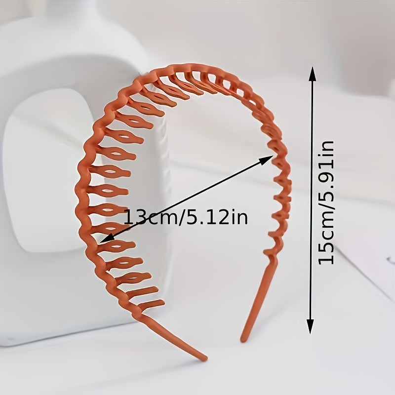 Hair Clip Frosted Color Headband Women's Non-slip Band Teeth Simple Pressure Headband Face Headband Hair Accessories Beauty Fashion