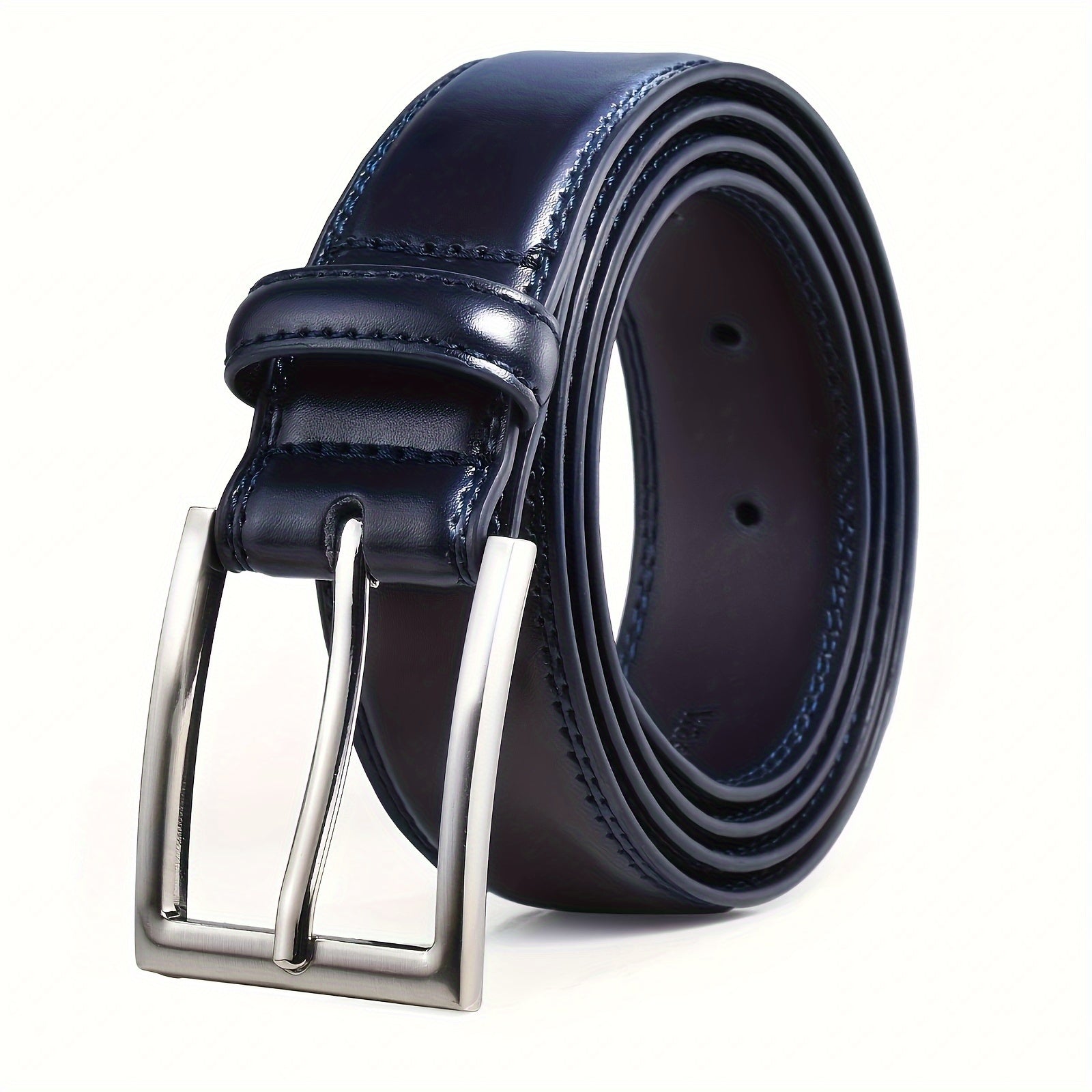 [Classic Men's Leather Belt] Classic & Fashion Men's Leather Belt | Single Prong Buckle for Jeans, Pants, Work & Business - Gift for Dad & Husband Beauty Fashion