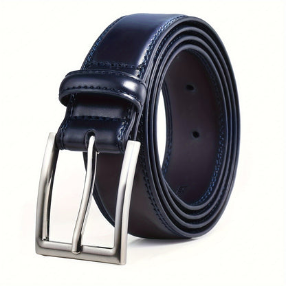 [Classic Men's Leather Belt] Classic & Fashion Men's Leather Belt | Single Prong Buckle for Jeans, Pants, Work & Business - Gift for Dad & Husband Beauty Fashion