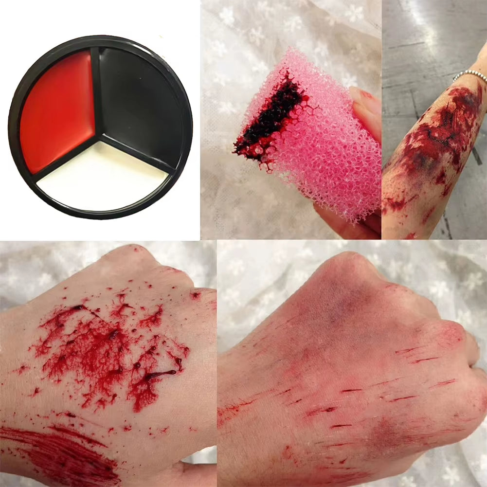 Halloween Scar Wax Special Efficacy Makeup Cosplay Makeup Fake Scar Wax for Face Long-Lasting Modeling Filler Accessories