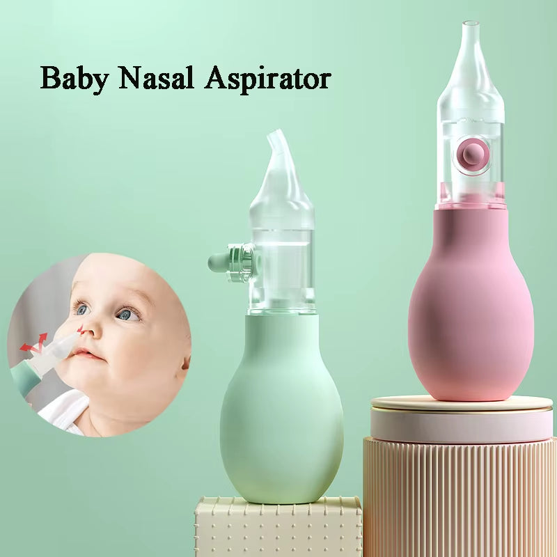 Soft Nasal Aspirator for Baby Anti-Back Flow Nose Sucker New Born Vacuum Nose Cleaner Silicone Baby Safety Care Diagnostic-Tool