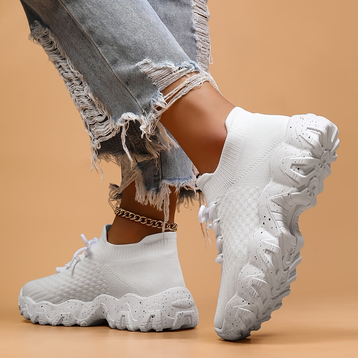Thick Sole Shock Absorption Octopus Sneakers, Mesh Breathable Non Slip Running Shoes, Wear Resistance Sport Shoes For Running Walking Jogging Beauty World Shop