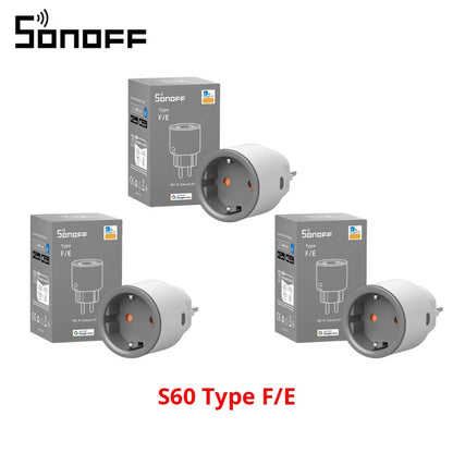 S60 EU  Wifi Socket Smart Wifi Plug with Energy Monitoring Remote Control Timer Voice Control Smart Scene
