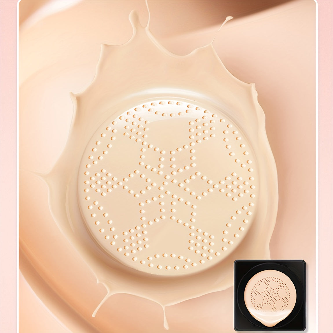 Mushroom Head Foundation BB Cream - Full Coverage, Long-Lasting Moisturizing Concealer for All Skin Types, Natural Nude Finish with Floral Packaging, Longlasting Foundation | Artistic Packaging | Vibrant Design Beauty Fashion