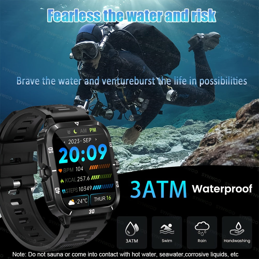 1pc Smart Watch, 1.96" HD Screen Voice Calling 430mHA Large Battery Watch, 100+Sport Mode Smart Bracelet, 3ATM Swimming Waterproof Smart Watch For Android And IPhone, Best Gifts Beauty World Shop