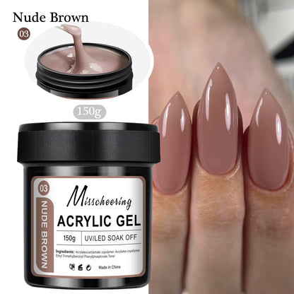 150G Large Capacity Nail Extension Gel Acrylic Semi-Permanent UV/LED Gel Varnish Suitable for DIY Design Nail Art Extension Tool