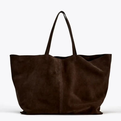 WOMEN'S LARGE SUEDE BAG, Luxury Designer New Tote Bag for Everyday Style, Large Capacity Fashion Shoulder Handbag for Ladies