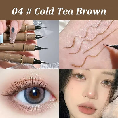 Ultra Thin Black Brown Lower Eyelash Eyeliner Pen Waterproof Lasting Smooth Lying Silkworm Eyes Liner Pencils Eye Makeup Tools