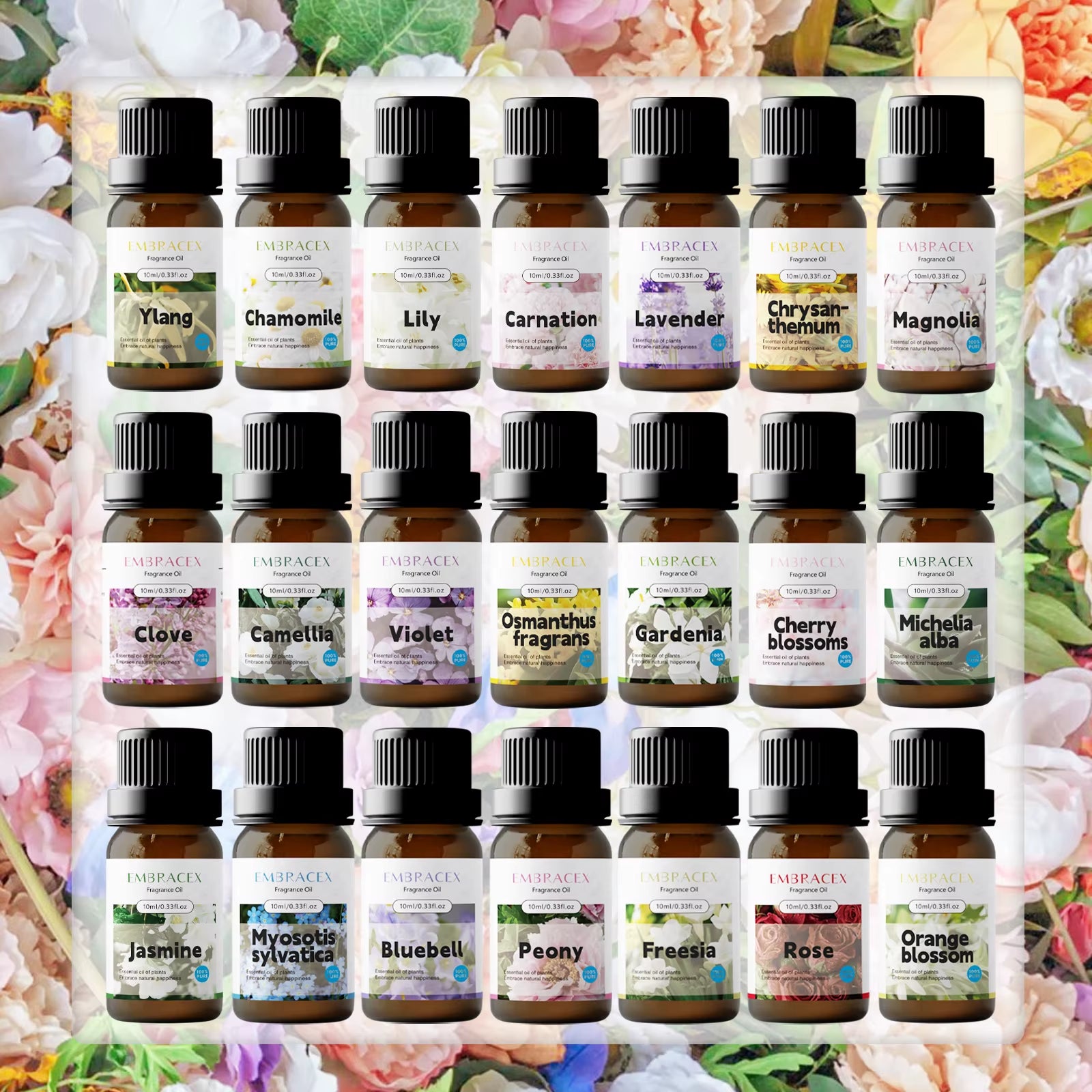 10Ml Chrysanthemum Essential Oil DIY Candle/Soap Massage Oils Skincare Oils Long Lasting Fragrance for Home & Car Holiday Gifts