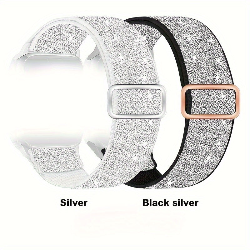 2pcs Nylon Bands Compatible With IWatch Bands 38mm 40mm 41mm 42mm 44mm 45mm 49mm For Women, Adjustable Braided Sport Bands For IWatch Series 9/8/7/6/SE/5/4/3/2/1 Beauty World Shop