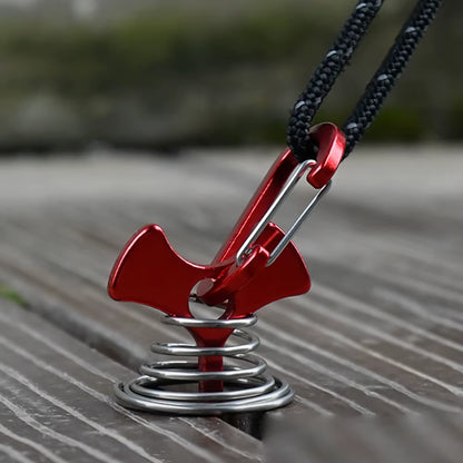 TARKA Camping Tent Pegs Deck Floor Nail Fish Bones Board Spring Nail with Rope Bucklestentnails Campingtent Supplies Accessories