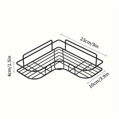 Corner Shower Rack - Rust-Resistant, Wall-Mounted Bathroom Storage Shelf, Ideal for Holding Shampoo, Toner, And Cosmetics. Beauty Fashion