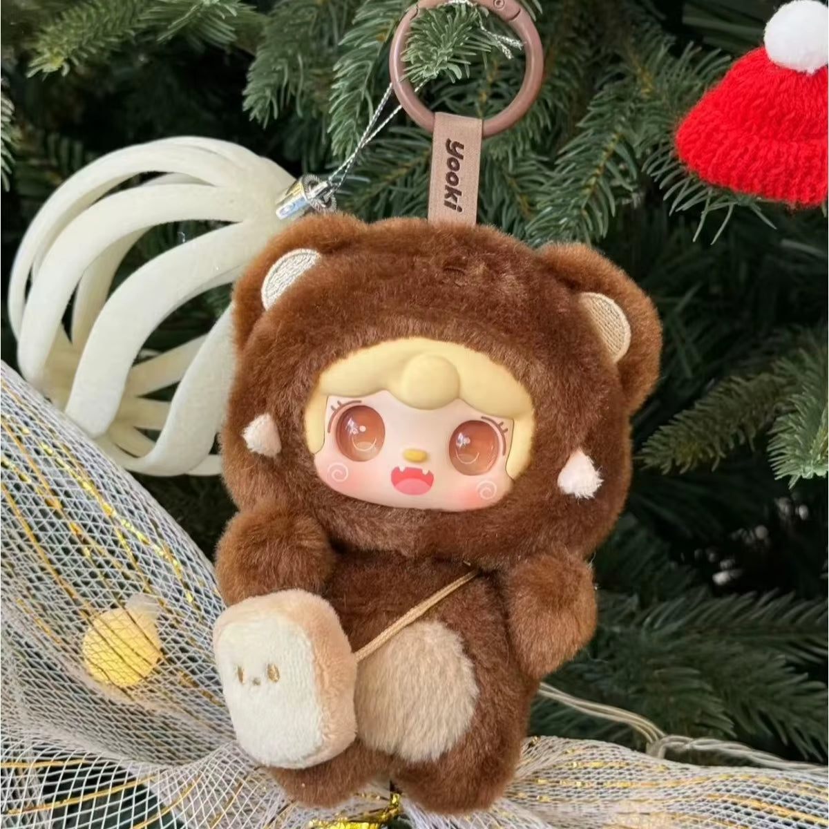 Yooki V4 Plush Take a Bite of Bear Series Cute Pendant Blind Box Desktop Ornament Toy Anime Cartoon Doll Mystery Box Girl Gifts