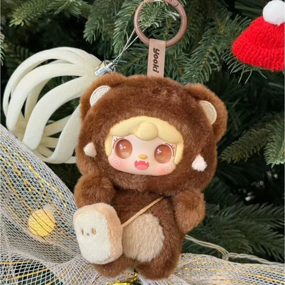 Yooki V4 Plush Take a Bite of Bear Series Cute Pendant Blind Box Desktop Ornament Toy Anime Cartoon Doll Mystery Box Girl Gifts