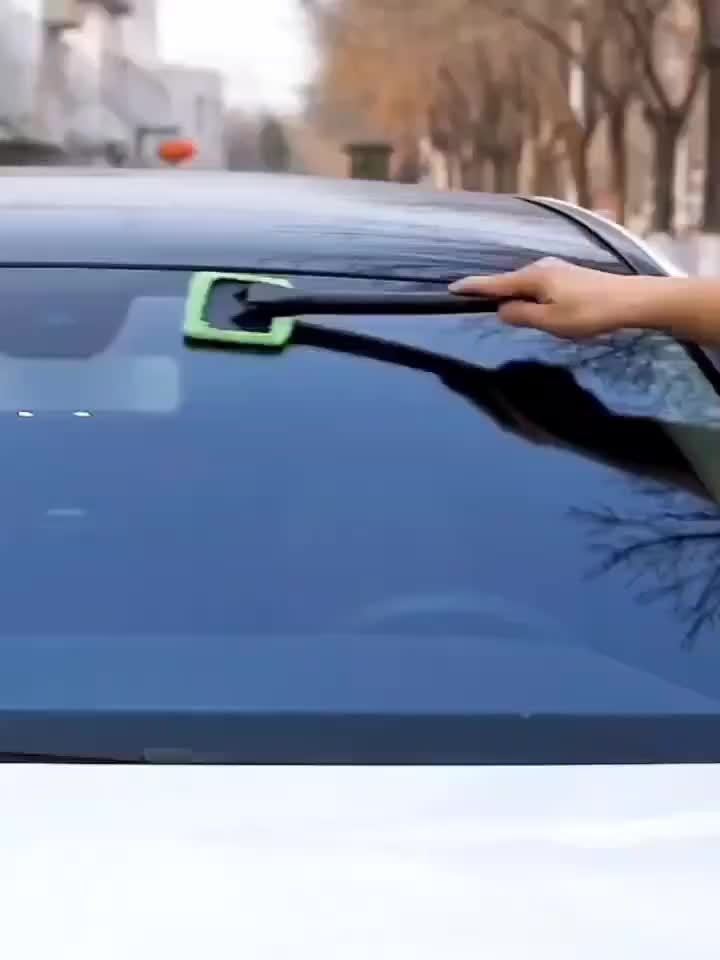 Car Window Cleaning Brush Kit for Windshield Cleaning Tools, Interior Car Wiper with Long Handle, Automotive Accessories. Beauty Fashion