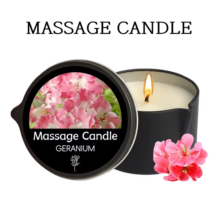 Massage Candle - Essential Oil- Amber Vanilla, 1Oz/28.35G Melts into Warm Massage Oil - Massage Oil Candle, Pour Spout