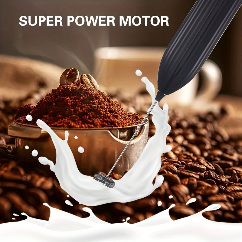 1pc LALAYUAN Electric Milk Frother & Whisk - Handheld Portable Foam Maker with Stainless Steel Teapot, Coffee & Chocolate Making, AA Battery Operated (Not Included) for Home Kitchen, Christmas Gifts, Office Use, Office Drink Beauty Fashion