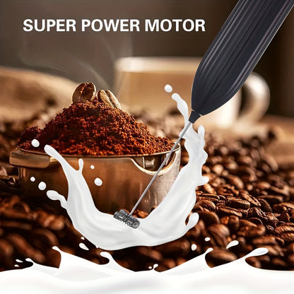 1pc LALAYUAN Electric Milk Frother & Whisk - Handheld Portable Foam Maker with Stainless Steel Teapot, Coffee & Chocolate Making, AA Battery Operated (Not Included) for Home Kitchen, Christmas Gifts, Office Use, Office Drink Beauty Fashion