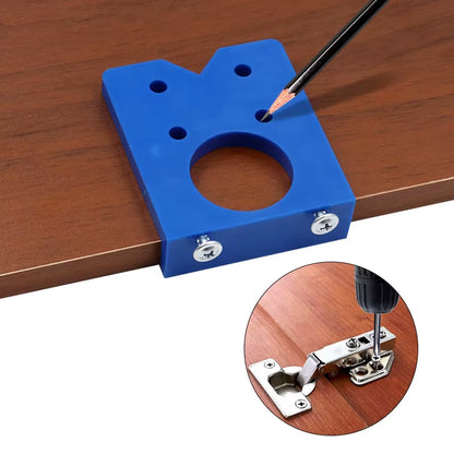 35Mm Concealed Hinge Boring Jig Wood Furniture Door Cabinets Hinge Installation Tool Hinge Hole Drilling Guide for Carpentry ABS