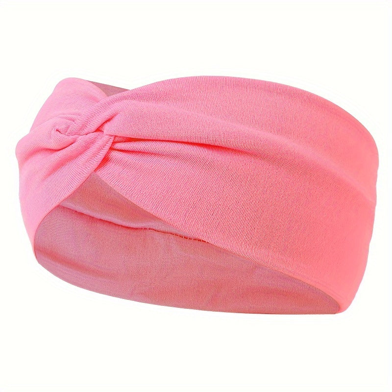 [Elastic Hair Band] 1pc Elastic Sweat Absorbent Hair Band for Yoga Gym Sport