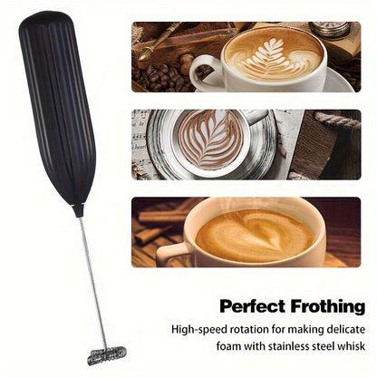 1pc LALAYUAN Electric Milk Frother & Whisk - Handheld Portable Foam Maker with Stainless Steel Teapot, Coffee & Chocolate Making, AA Battery Operated (Not Included) for Home Kitchen, Christmas Gifts, Office Use, Office Drink Beauty Fashion