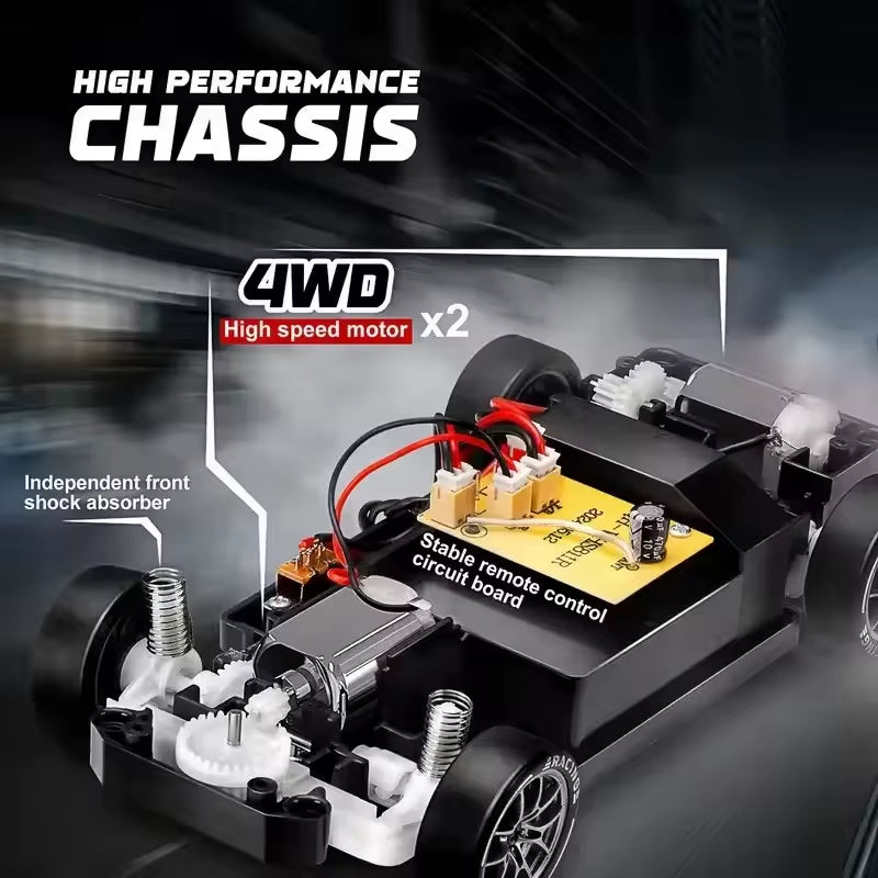 New  Remote Control Drift Car Full Size 1:24 Mini Remote Control Racing Car Model 2.4G Radio High Speed RC Car Boy Toy Gift