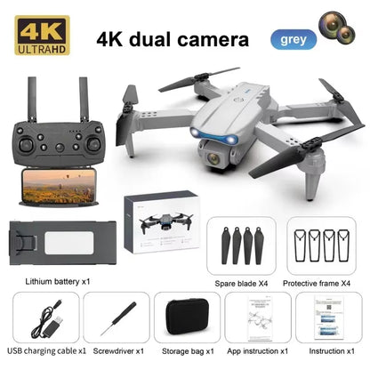 Professional Mini Drone E99 HD 4K Camera Foldable WIFI FPV RC Aerial Photography Quadcopter RC Helicopter Children'S Toy Gift