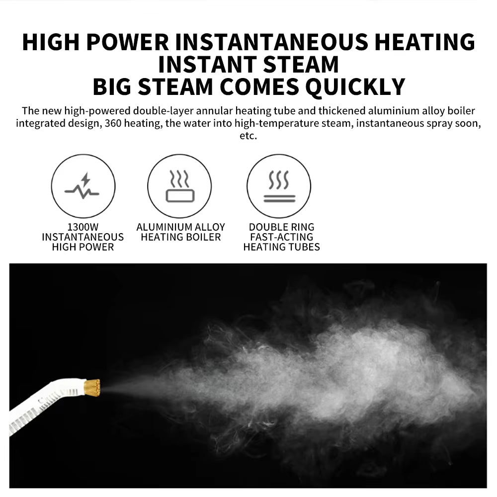 Original  DEM-ZQ610 Steam Mopping Machine Multifunction Household Cleaning Mop Aspirador 5 Attachments Mold