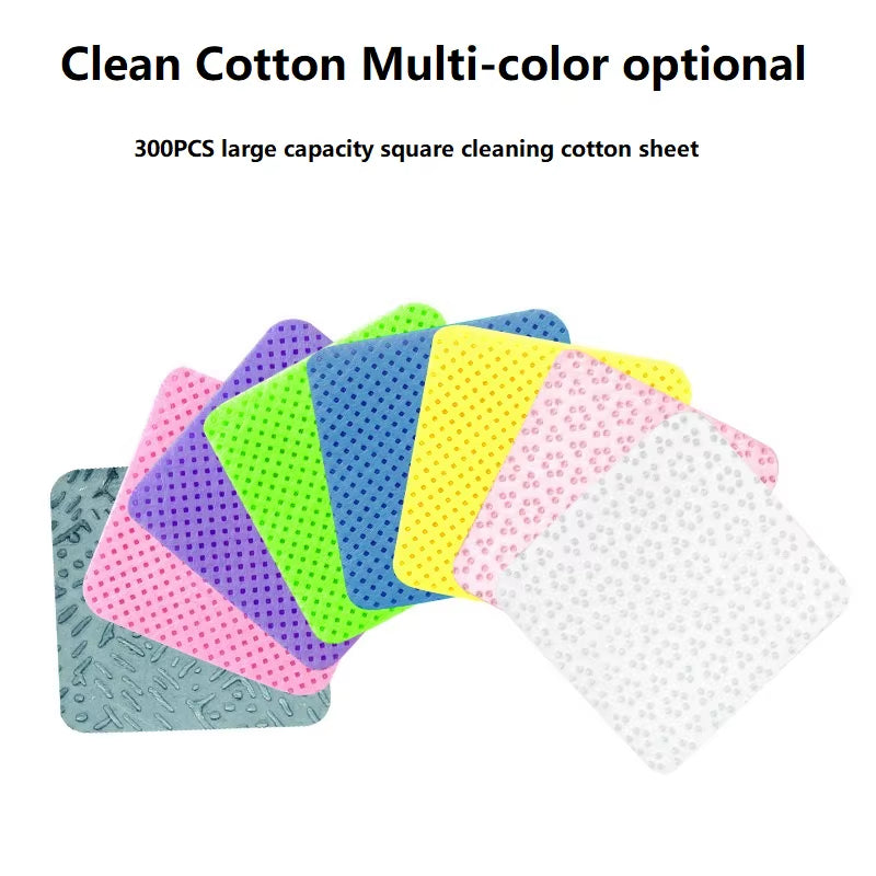 NEW 300PCS Lint Free Nail Wipes Nail Equipment Cotton Pads Lint-Free Napkins for Manicure Cotton for Fluffy Nails Nail Cleaner