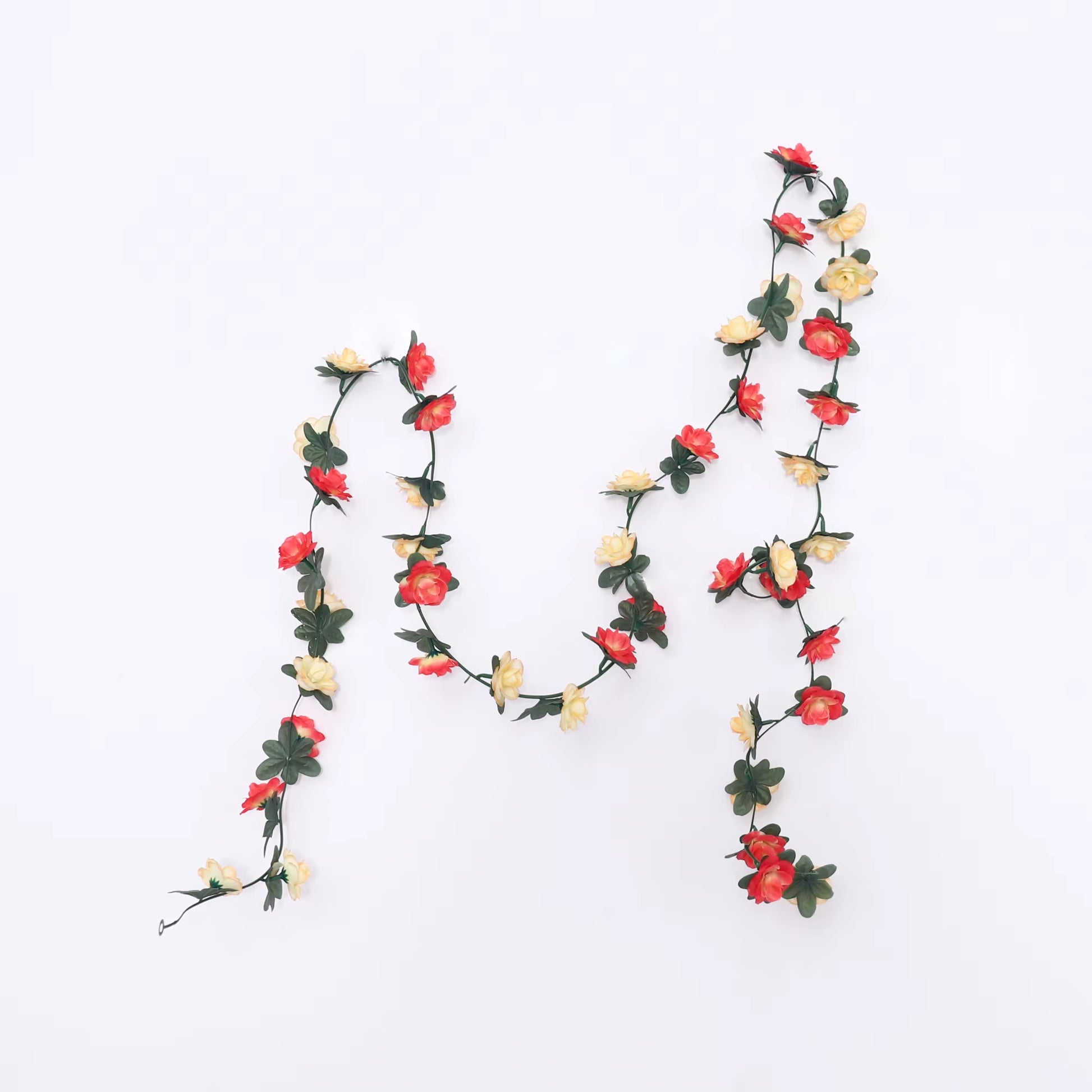 2.5M Rose Artificial Silk for Wedding Garland Fake Plant Flowers Vine Home Room Wedding Wall Hanging Garden Arch DIY Decoration