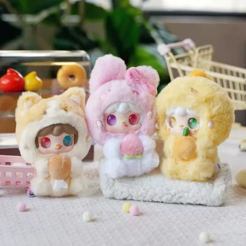 Yooki V10 Hug Food Shop Blind Box Mini Bag Pendant Plush Doll Mystery Box Creative Cartoon Ornament Girl Exquisite Birthday Gift