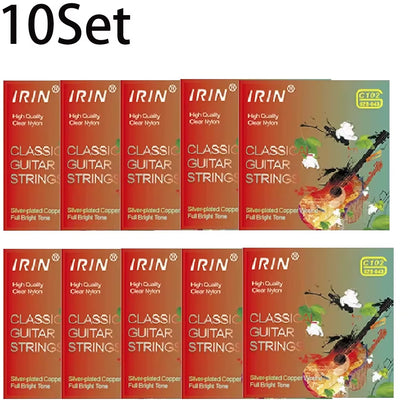 6 Pcs Nylon Classical Guitar Strings Set - Black Clear Silver Plated Copper Wound - Guitarra Strings - Guitar Accessories