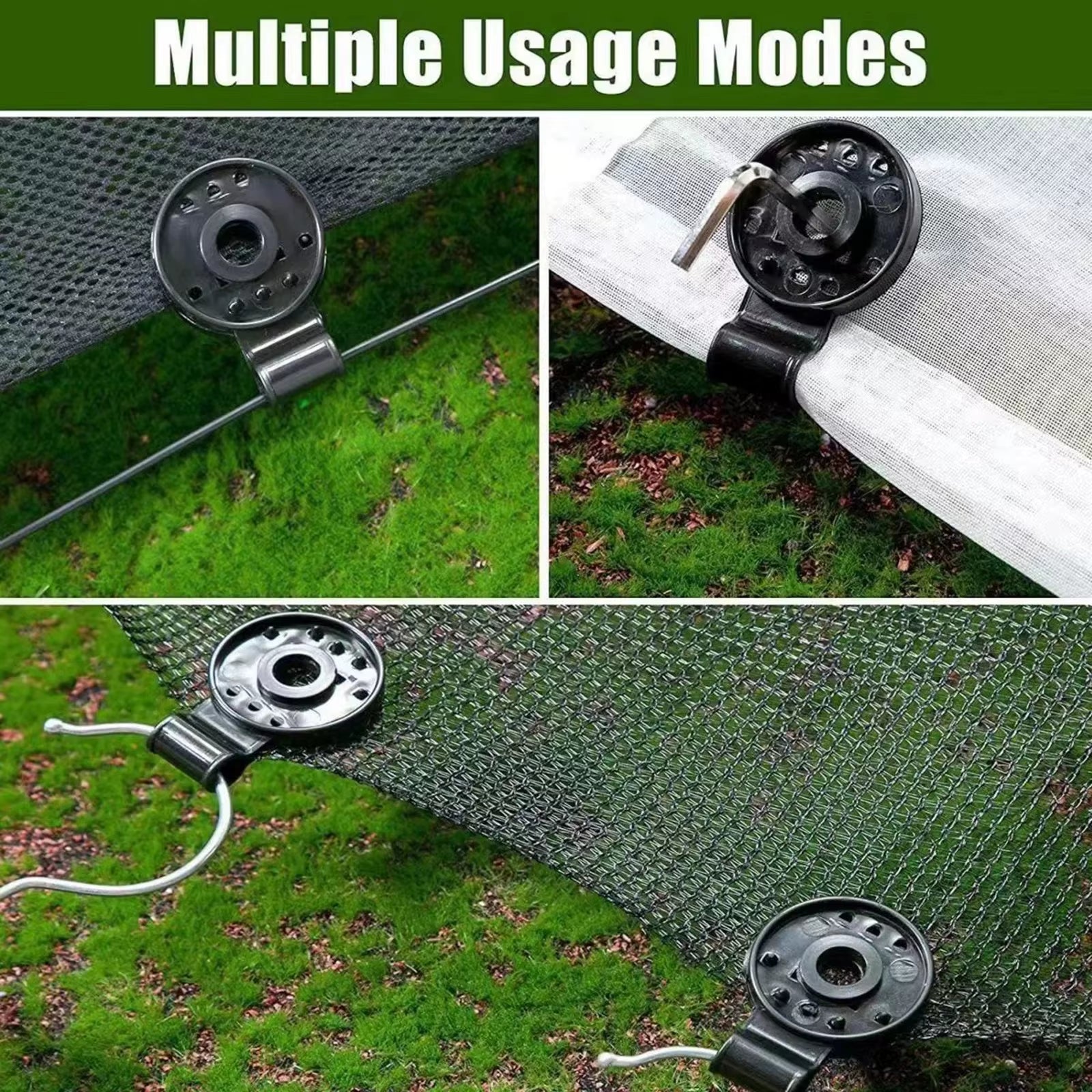 10/20/50100Pcs Awning Plastic Clips Outdoor Shade Cloth Net Clip Camping Garden Tool Buildings Fence Net Fix Clamp Awning Hook