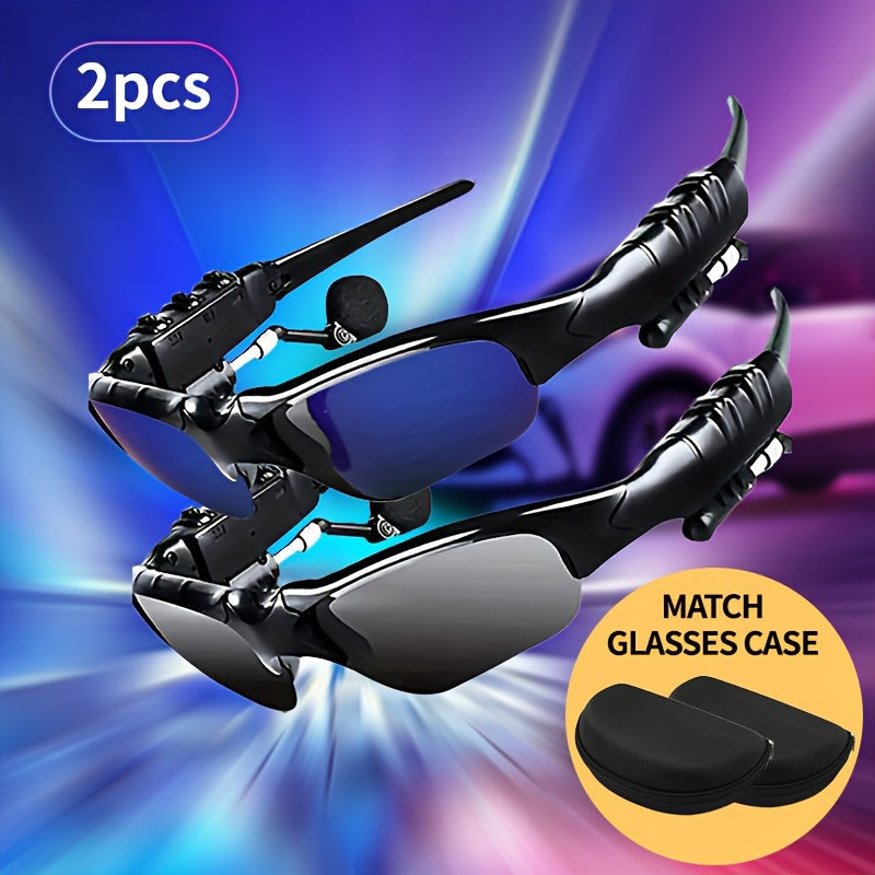2pcs/3pcs Resistant Sport Glasses With Wireless Headset - Perfect For Cycling, Driving, Fishing, Travel And Outdoor Activities Beauty World Shop