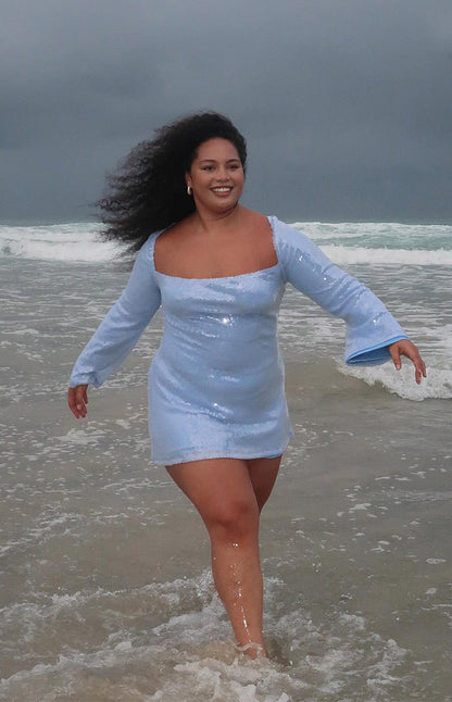 Marienne Blue Sequin Mini Dress BB Exclusive