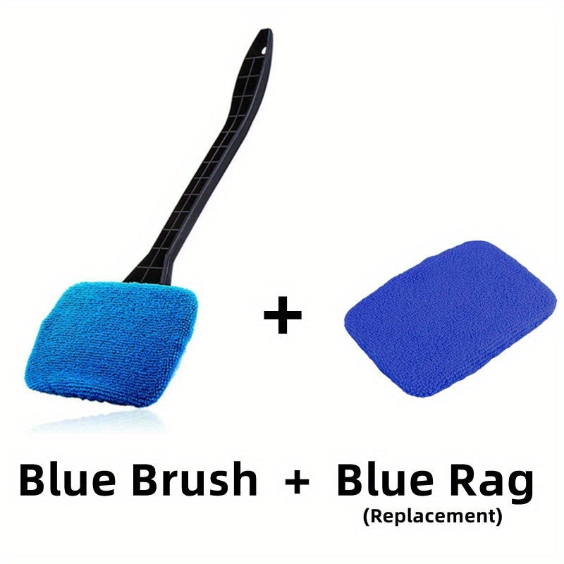 Car Window Cleaning Brush Kit for Windshield Cleaning Tools, Interior Car Wiper with Long Handle, Automotive Accessories. Beauty Fashion