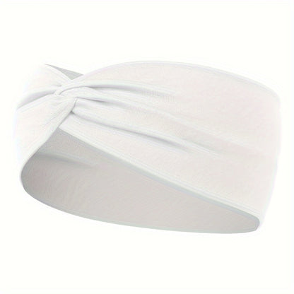 [Elastic Hair Band] 1pc Elastic Sweat Absorbent Hair Band for Yoga Gym Sport