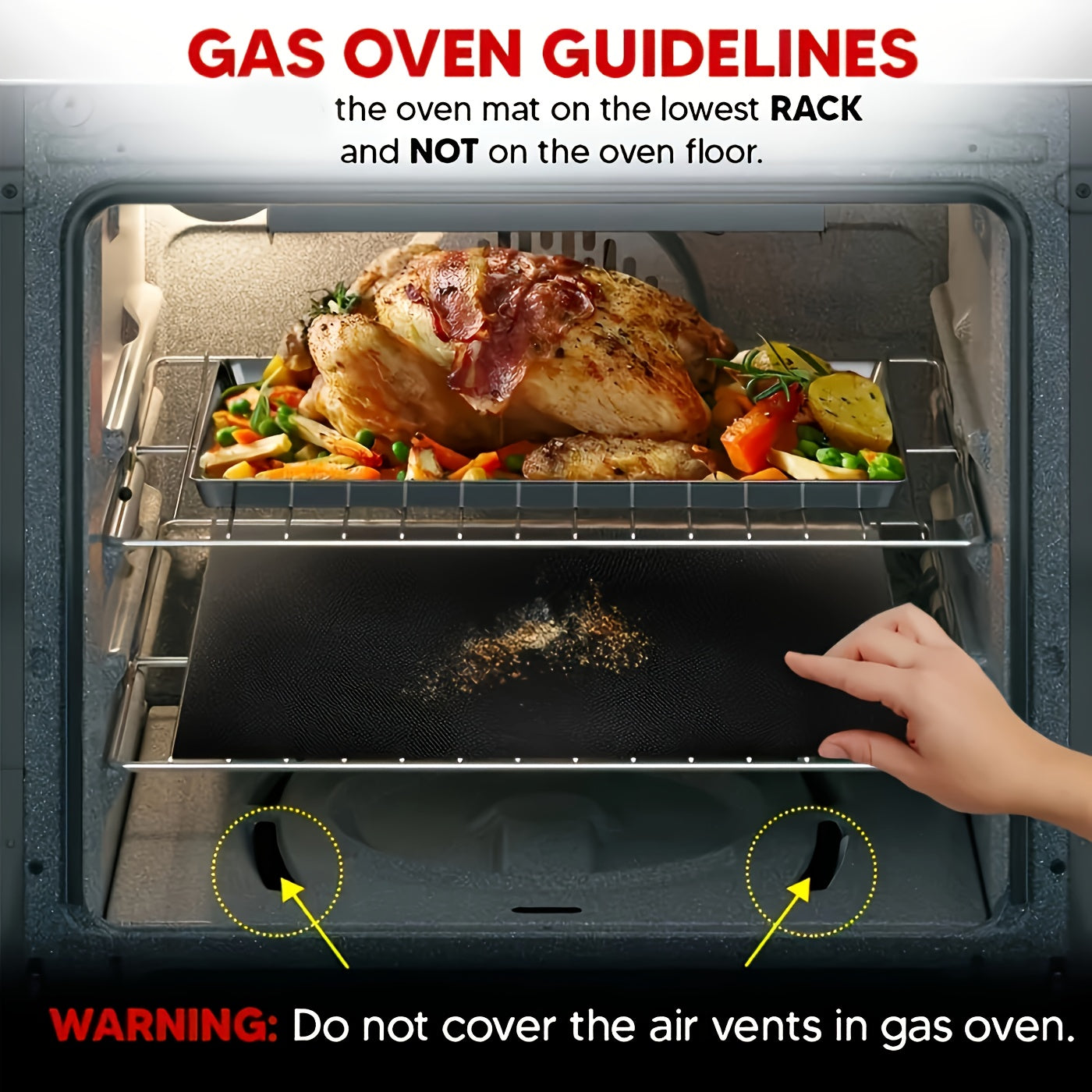 2pcs Heavy Duty Non-Stick Oven Liners for Bottom of Oven - PTFE Food-Safe Drip Trays, Spill & Burn Protection, Easy Clean, Fits Electric/Gas Ovens & Grills, BBQ Party & Vacation Essentials, Grill Accessory, Sleek Design, Reli Beauty Fashion
