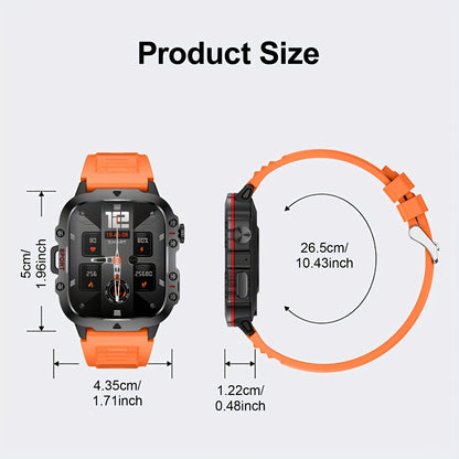 1pc Large 1.96" Touch Screen Smartwatch Pro - Multi-Sport Fitness Tracker, Answer/Make Calls, Message Notification, AI Control, Wireless Call, Heart Rate Monitor, Sleep Tracker, and More Beauty World Shop