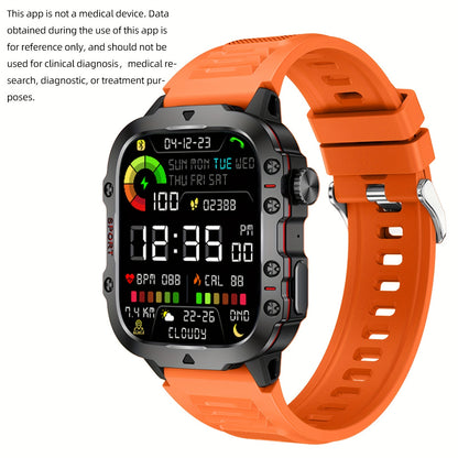 1pc Large 1.96" Touch Screen Smartwatch Pro - Multi-Sport Fitness Tracker, Answer/Make Calls, Message Notification, AI Control, Wireless Call, Heart Rate Monitor, Sleep Tracker, and More Beauty World Shop
