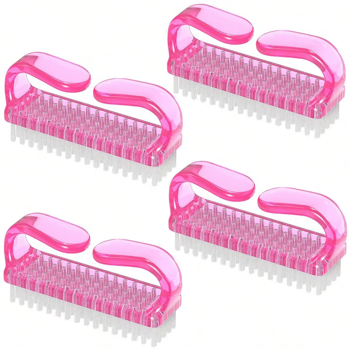 4Pcs/Set Nail Art Tools Kit with Large Nail Polish Brush, Dust Brush, Cleaning Brush and Cuticle Pusher