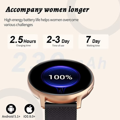 2025 Smart Watch Women Bluetooth Call Custom Dials Watches Blood Oxygen Monitor Sport Men Smartwatch Ladies for Android IOS