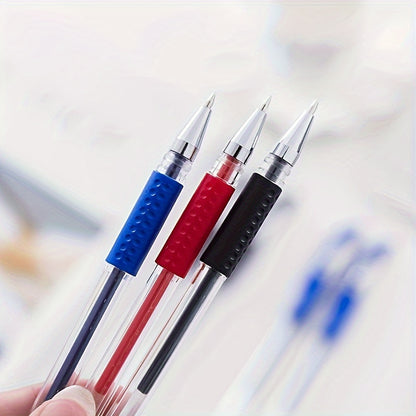 18pcs (3 Pens + 15 Refills) Gel Pen Set School Supplies Black Blue Red Ink Color 0.5Mm Ballpoint Pen Kawaii Pen Student School Office Stationery Beauty Fashion