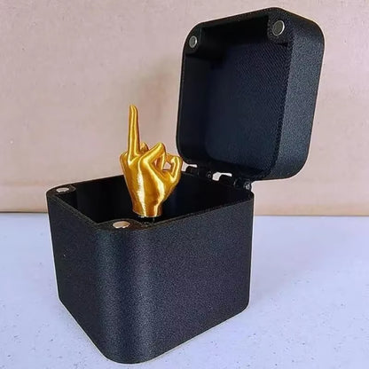 Christmas Interesting Prank Gift Middle Finger in Box Christmas Box Funny Creative Gifts Office Desk Decoration Home Decoration