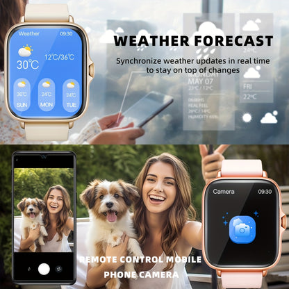 Sports Smart Watch, 1. 83'' Full Touch Screen Display with Message, Answer Make Call Smartwatch, Sleep Monitoring, Sports Pedometer, Information Alerts, for iPhone Android Phones, Smartbands Fitness Watch for Women Men Friend Beauty Fashion