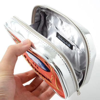 Canned Sardines Women Travel Cosmetic Bag Cute Toiletry Bag Creative Portable Fashion Zipper Multi-Function for Weekend Vacation