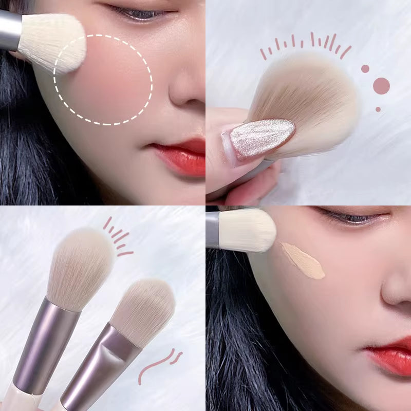 8Pcs Professional Makeup Brush Set Cosmetic Powder Eye Shadow Foundation Blush Blending Concealer Beauty Make up Tool Brochas
