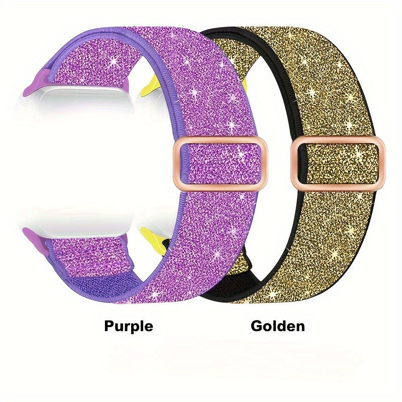 2pcs Nylon Bands Compatible With IWatch Bands 38mm 40mm 41mm 42mm 44mm 45mm 49mm For Women, Adjustable Braided Sport Bands For IWatch Series 9/8/7/6/SE/5/4/3/2/1 Beauty World Shop