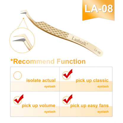 Eyelash Extension Tweezers Makeup Tools from Nagaraku Stainless Steel Non-Magnetic Volume Fakelashes Supplies Accurate
